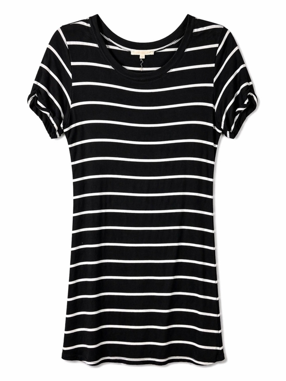 LA Hearts Striped Mini Dress Size Small Black White T Shirt Bodycon Casual